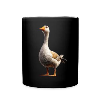 Gans Süße Gänseküken Gans Küken Ente Kleine Gänse - Tasse einfarbig - Schwarz - Vorne