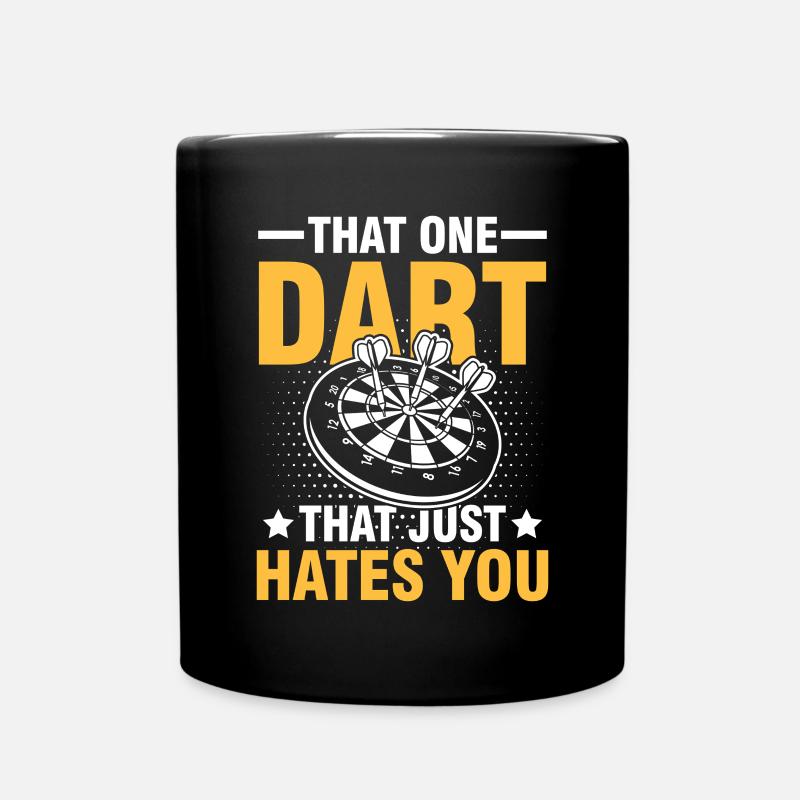 That one dart that just hates you - Tasse einfarbig - Schwarz