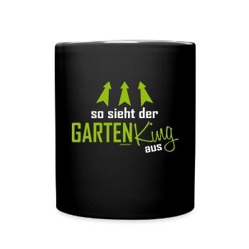 Garten King - Tasse einfarbig - Schwarz - Vorne
