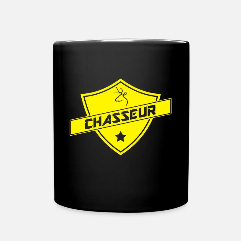 blason chasseur - Mug uni - noir