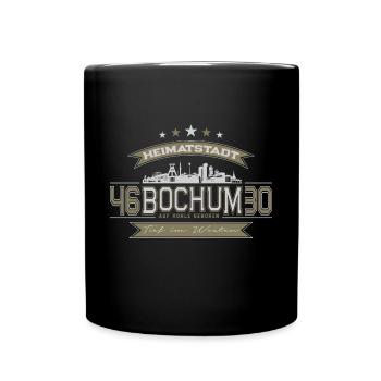 Heimatstadt Bochum beige/grau - Tasse einfarbig - Schwarz - Vorne