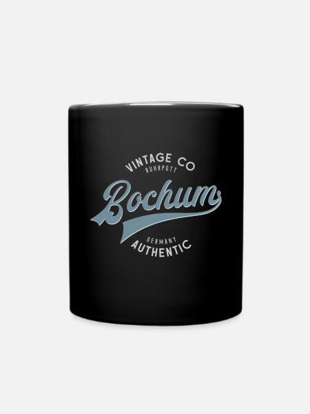 Bochum vintage - Tasse einfarbig - Schwarz