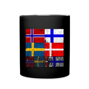 United Kingdom of Scandinavia - Tasse einfarbig - Schwarz - Vorne