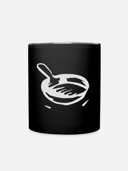 Bratpfanne - Tasse einfarbig - Schwarz