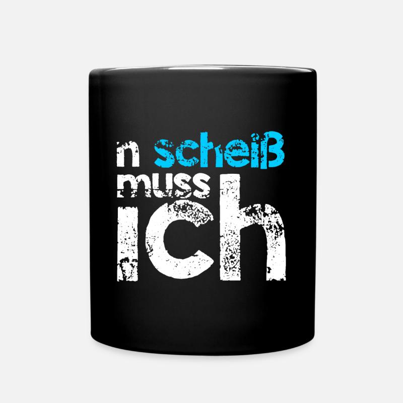 n merde je dois bleu idée cadeau - Mug uni - noir