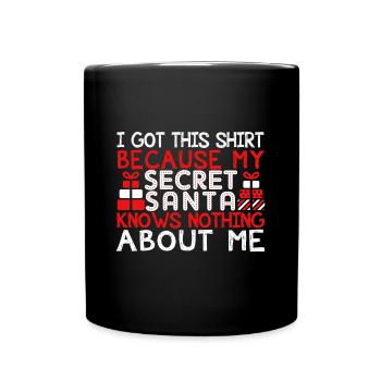 Secret Santa - Full Colour Mug - black - Front