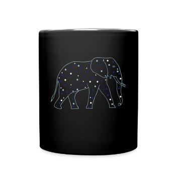Elephant Afrique 3 - Mug uni - noir - Devant