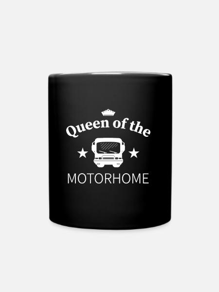 Gift Idea for the Queen of the Motorhome - Full Colour Mug - black