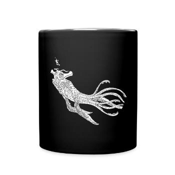 Sea Emperor Graphique transparent - Mug uni - noir - Devant