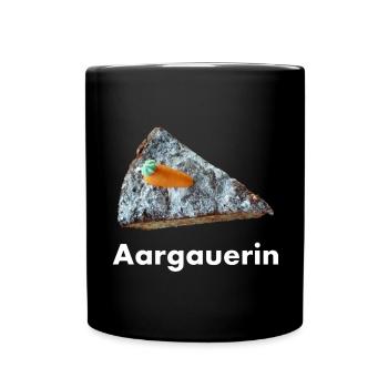 Aargauerin - Tasse einfarbig - Schwarz - Vorne