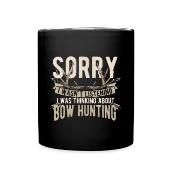Bow hunting | Archery | bow and arrow - Full Colour Mug - black - Front