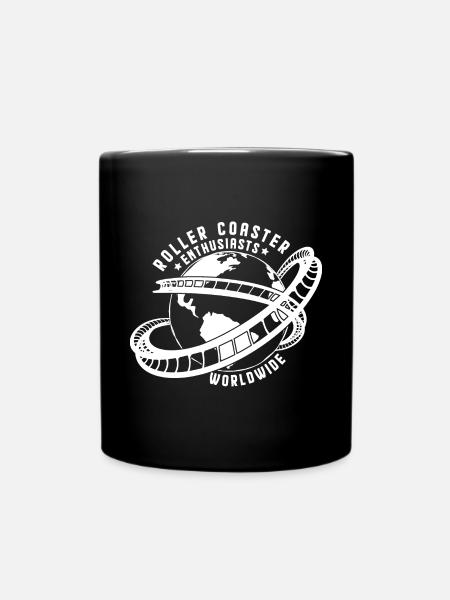 Roller Coaster Enthusiasts Worldwide Achterbahn - Tasse einfarbig - Schwarz
