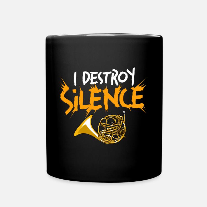 Français Joueur d’instrument à cor double cor - Mug uni - noir