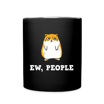 Hamster Ew People Design für Goldhamster-Liebhaber - Tasse einfarbig - Schwarz - Vorne