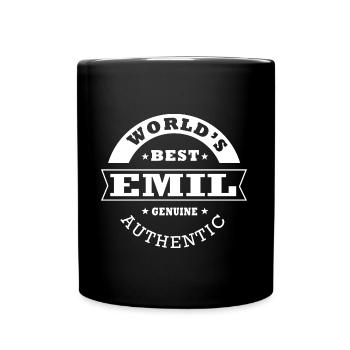 Cadeau Emil personnalisé prénom emil - Mug uni - noir - Devant