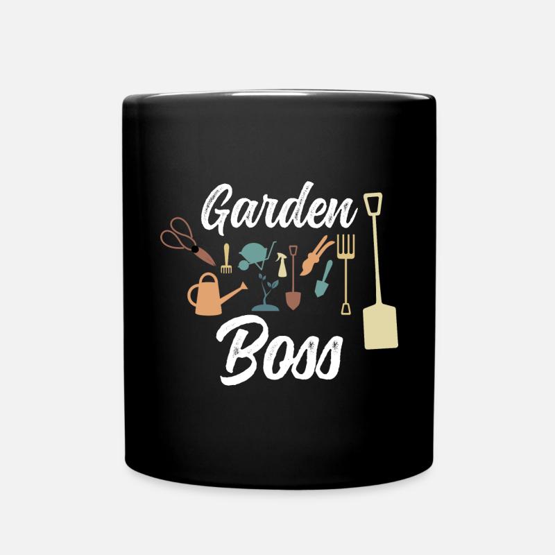 Garten Boss Gärtner Pflanze Gärtnern Blumen Sommer - Tasse einfarbig - Schwarz