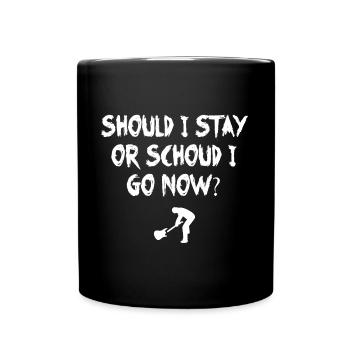 Should I Stay Or Should I Go Now I The Clash - Tasse einfarbig - Schwarz - Vorne