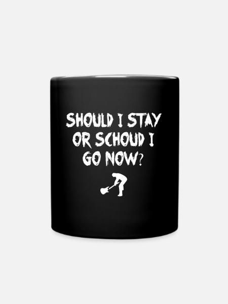 Should I Stay Or Should I Go Now I The Clash - Tasse einfarbig - Schwarz