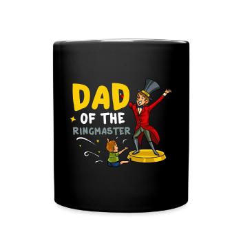 Circus Birthday Party Papa Theme Ringmaster - Full Colour Mug - black - Front