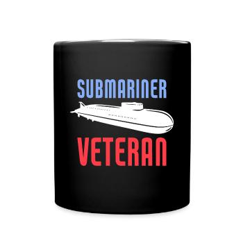 US Submariner Veteran - Tasse einfarbig - Schwarz - Vorne