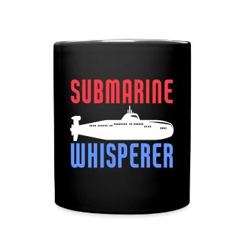 Submarine Whisperer Funny Submariner Veteran - Tasse einfarbig - Schwarz - Vorne