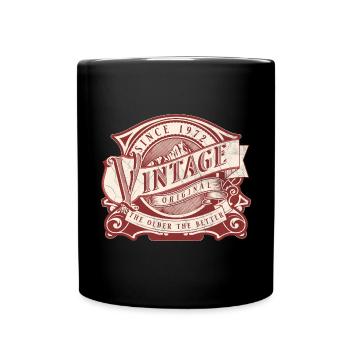 50e anniversaire, né en 1972. Classique depuis 1972 - Mug uni - noir - Devant