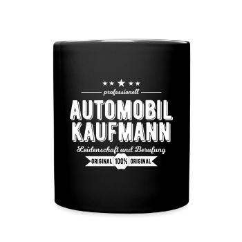 Automobilkaufmann Beruf Geschenk - Tasse einfarbig - Schwarz - Vorne