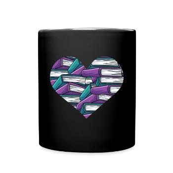 Lesen - Tasse einfarbig - Schwarz - Vorne