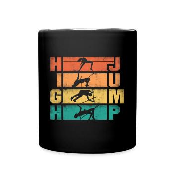 High Jump Jumping Jumper Track and Field - Tasse einfarbig - Schwarz - Vorne