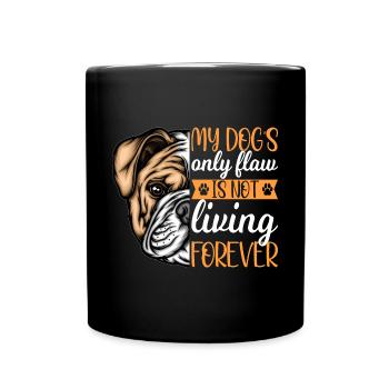 Le seul défaut du berger allemand - Mug uni - noir - Devant