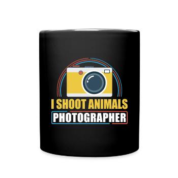 Photography Camera Lens I Shoot - Tasse einfarbig - Schwarz - Vorne