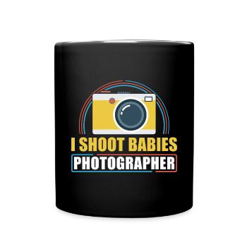 Photography Camera Lens I Shoot - Tasse einfarbig - Schwarz - Vorne