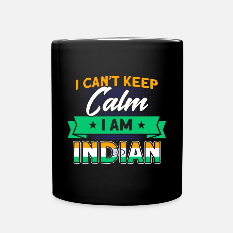 Inde Indian Roots Cadeau - Mug uni - noir