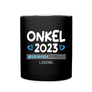 Onkel 2023 Loading - Tasse einfarbig - Schwarz - Vorne