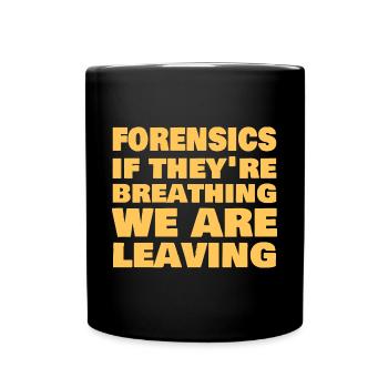 Forensics Scientists Investigator Forensic Science - Full Colour Mug - black - Front