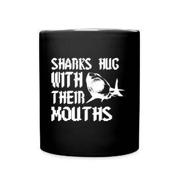 Requins - Mug uni - noir - Devant