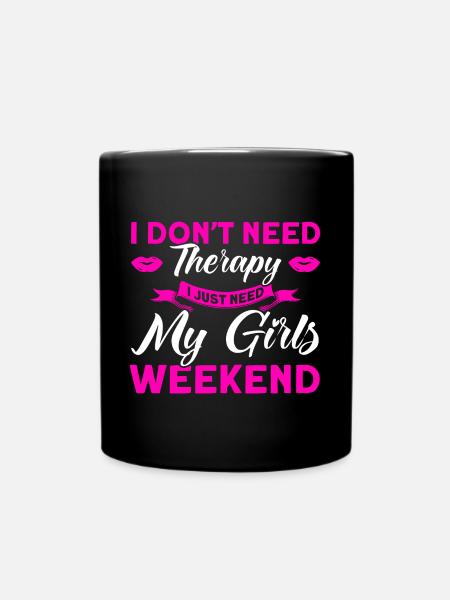 Trauzeugin Mädelsabend Party Damen Geschenk - Tasse einfarbig - Schwarz