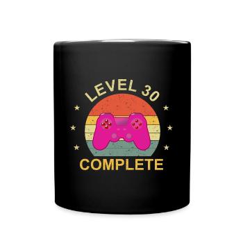Level 30 complete - Tasse einfarbig - Schwarz - Vorne