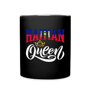 Haitian Queen Haiti Haiti Flag - Full Colour Mug - black - Front