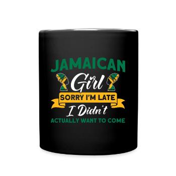 Jamaika Jamaikanische Flagge Geschenk - Tasse einfarbig - Schwarz - Vorne