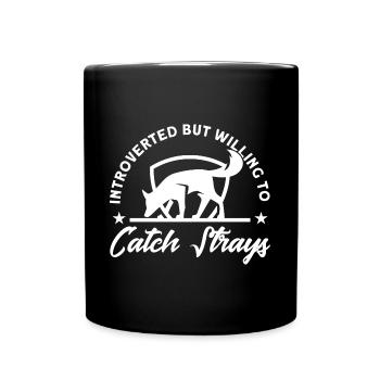 Animal inspector strays catch gift - Full Colour Mug - black - Front