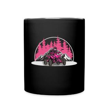 Quad VTT Tout-terrain Quad Riders Femmes - Mug uni - noir - Devant