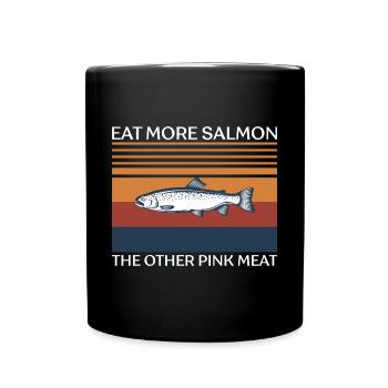 Fishing Angler Fishing Rod - Full Colour Mug - black - Front