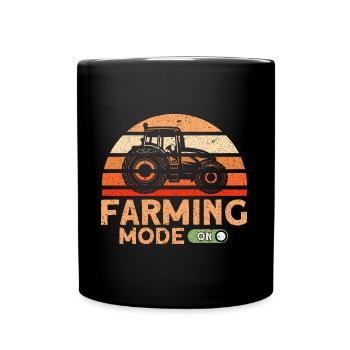 Viehzüchter Bauernhof Landwirtschaft Geschenk - Tasse einfarbig - Schwarz - Vorne