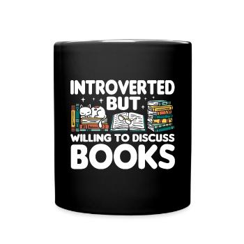 Les amateurs de livres de chats lisent des livres - Mug uni - noir - Devant