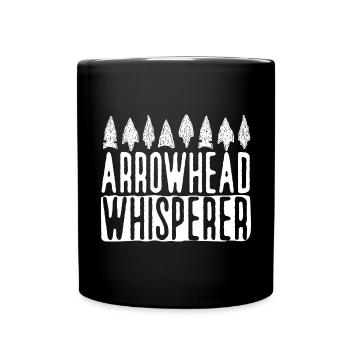 Arrowhead Hunting Arrowhead Collector - Full Colour Mug - black - Front