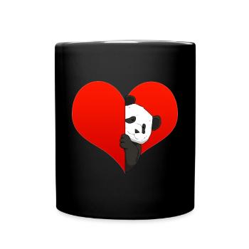 Panda Girl Incredible Love Heart I Gift - Full Colour Mug - black - Front