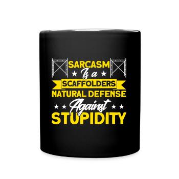 Scaffolding Construction Site Scaffolding Gift - Full Colour Mug - black - Front
