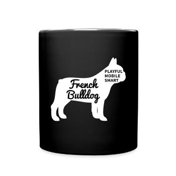Français Bulldog - Mug uni - noir - Devant