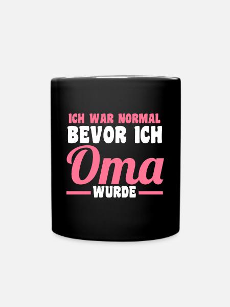 Großmutter Großmama Omi Oma - Tasse einfarbig - Schwarz
